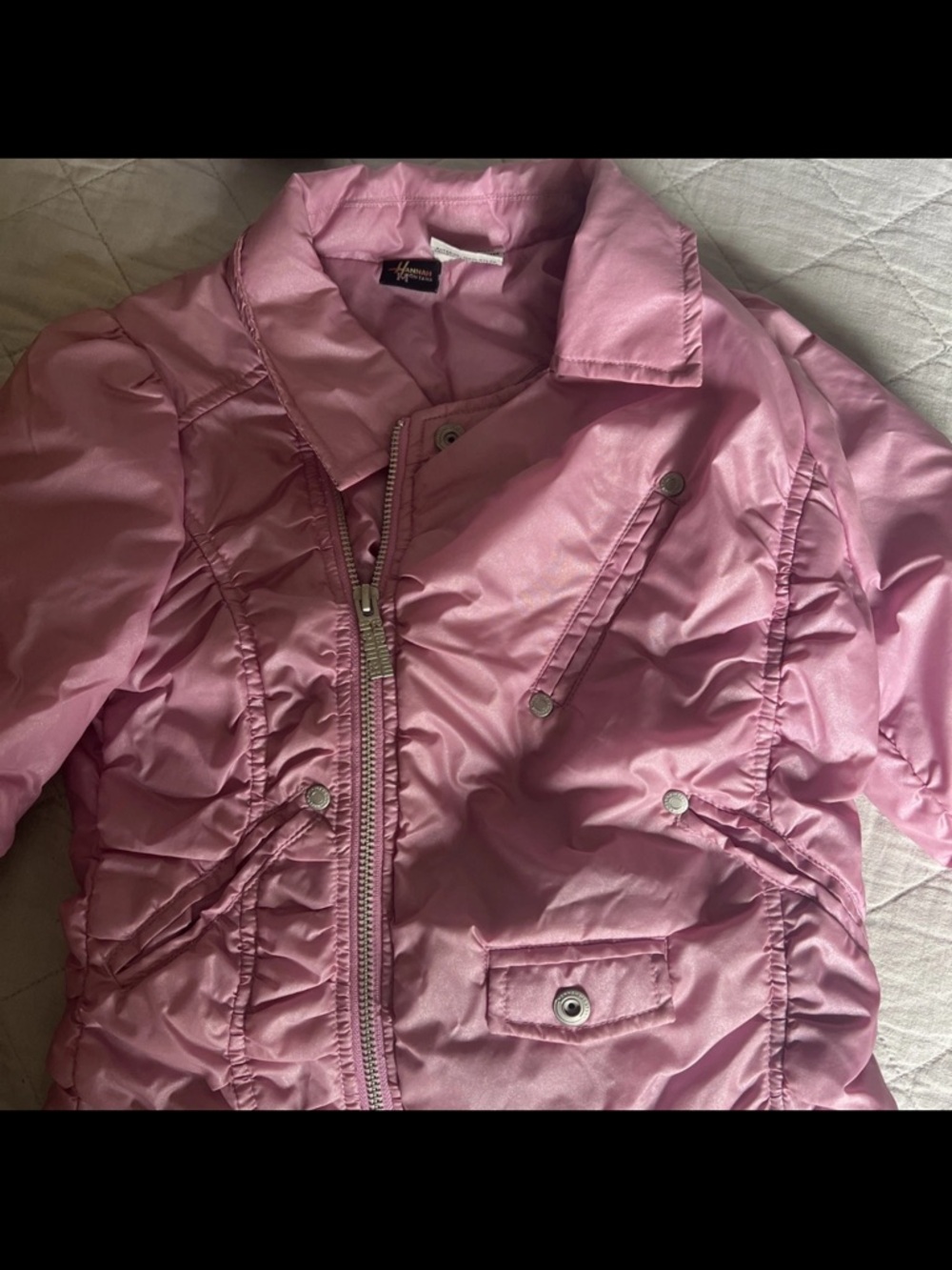 Hannah Montana Kids Pink Quilted Jacket - Unknown Brand